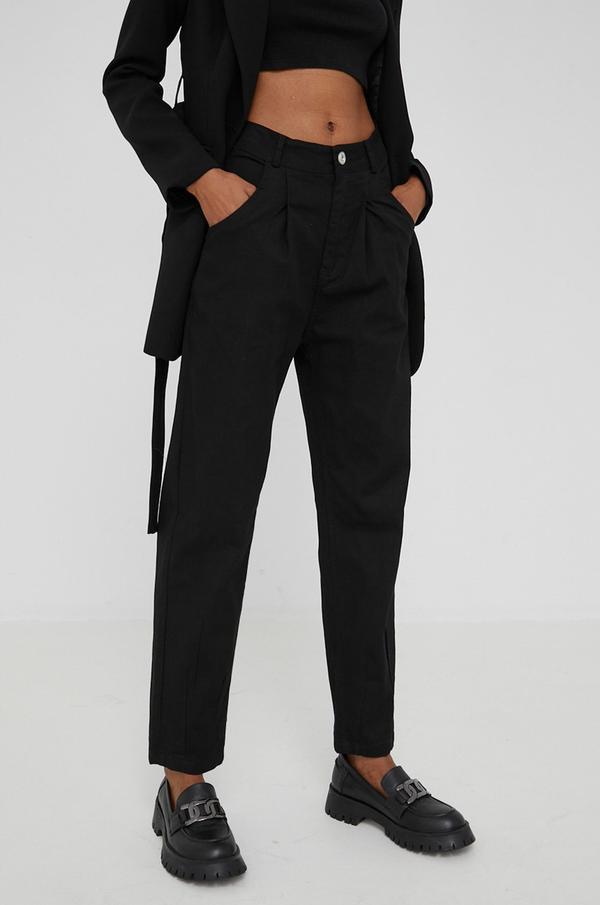 Džíny Answear Lab dámské, černá barva, high waist