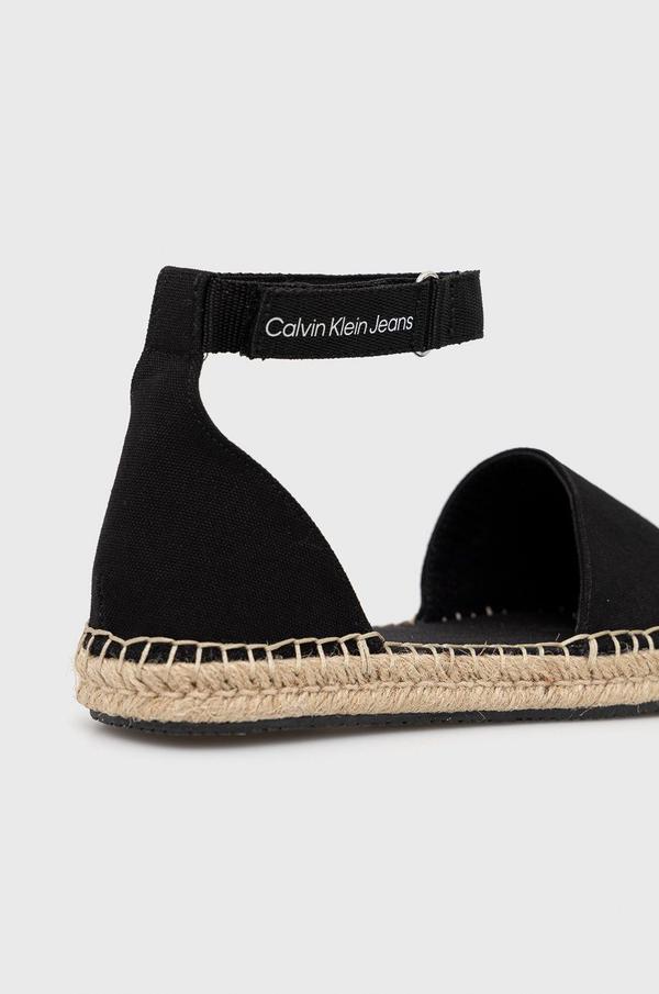 Espadrilky Calvin Klein Jeans černá barva