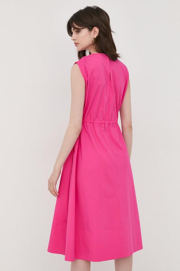 Šaty BOSS růžová barva, mini