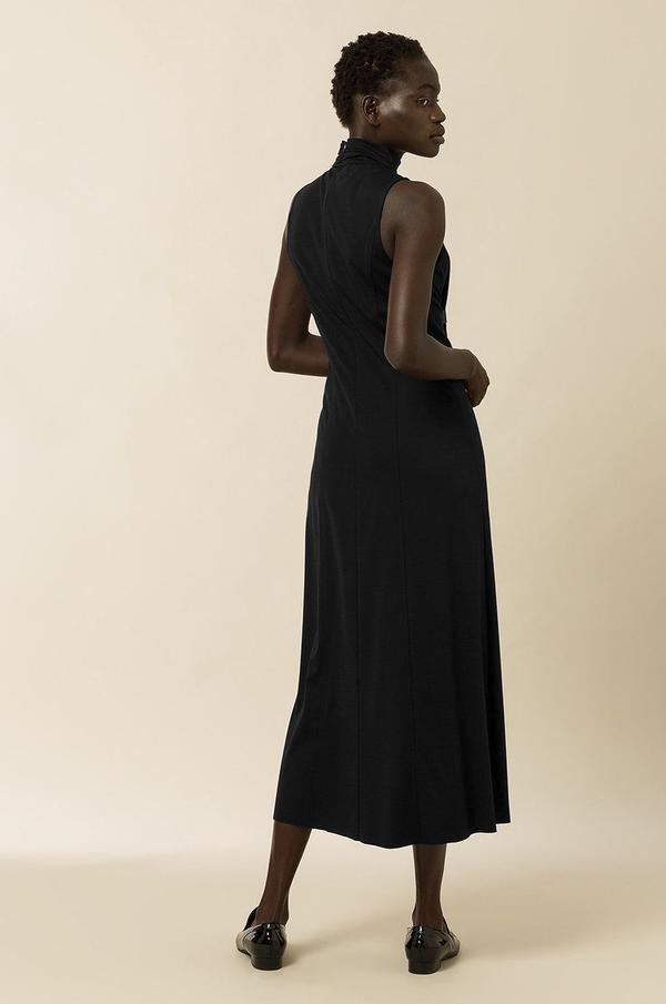 Šaty Ivy & Oak černá barva, maxi, áčkové