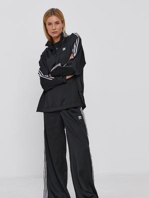 Mikina adidas Originals H37825 dámská, černá barva, s aplikací