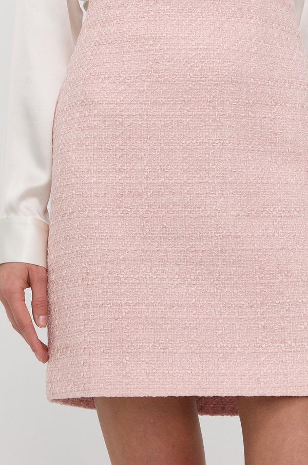Sukně Marciano Guess růžová barva, mini, jednoduchý