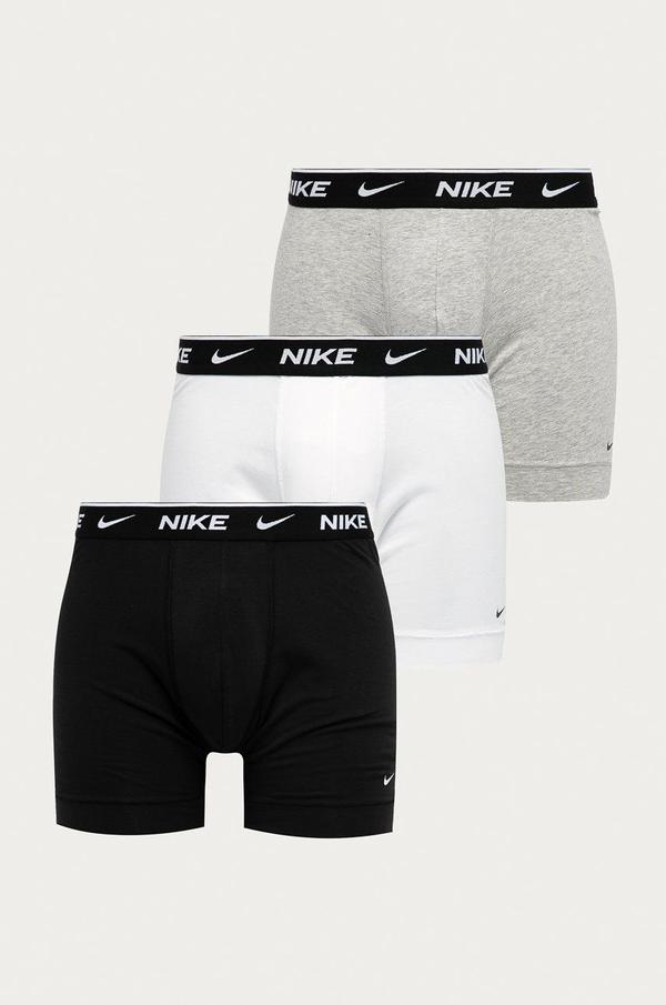 Boxerky Nike ( 3-pak) pánské, bílá barva