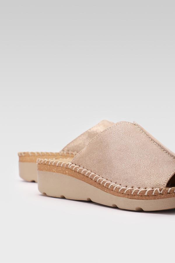 Pantofle Lasocki ARC-4776-01 Přírodní kůže (useň) - Semiš
