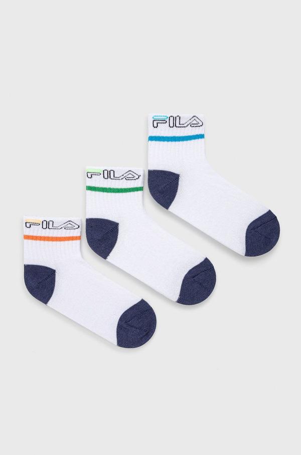 Dětské ponožky Fila ( 3-pak) bílá barva