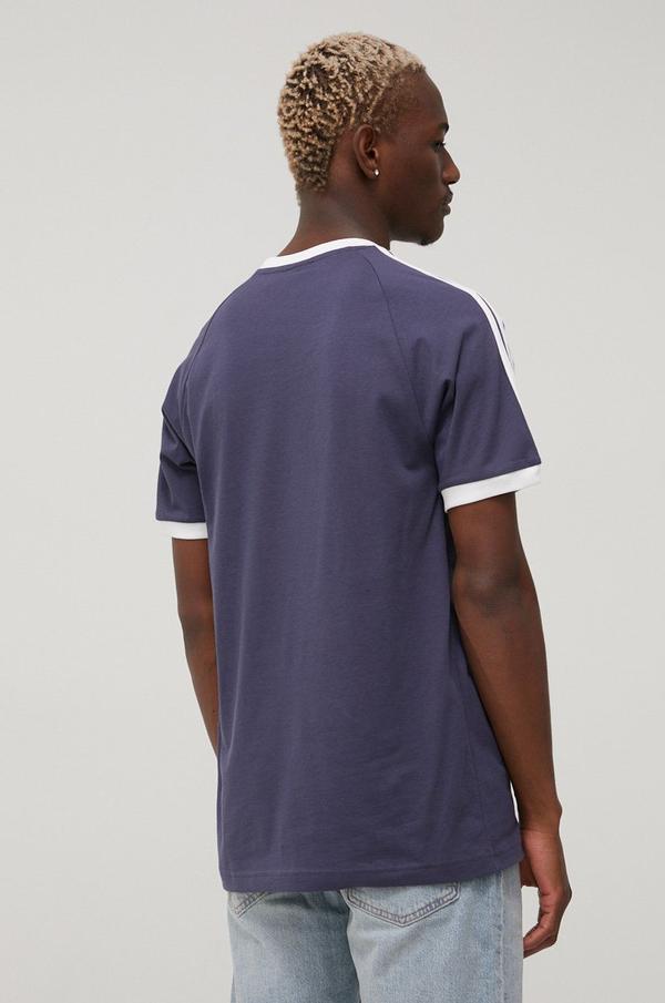 Bavlněné tričko adidas Originals Adicolor HE9545 tmavomodrá barva, s aplikací