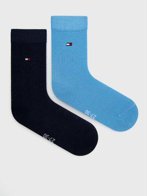 Dětské ponožky Tommy Hilfiger tyrkysová barva