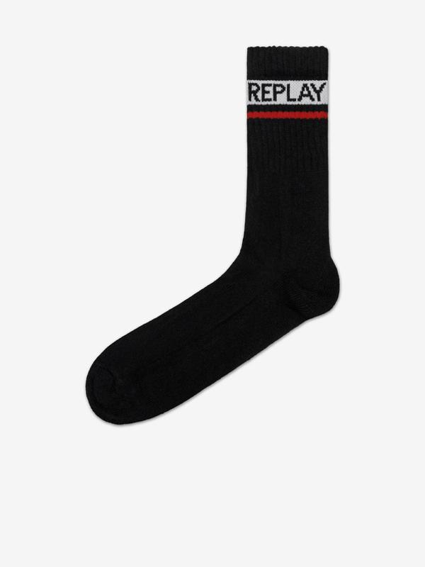 Replay Tennis Ponožky 3 páry Černá