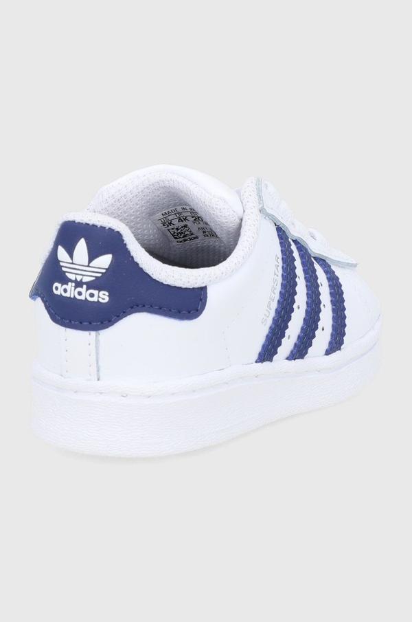 Dětské kožené boty adidas Originals Superstar GZ2881 bílá barva