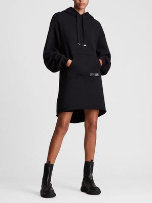Šaty AllSaints černá barva, mini, oversize