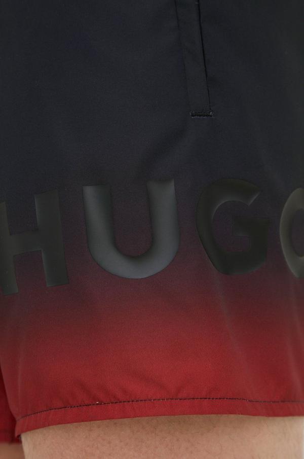 Plavkové šortky HUGO černá barva