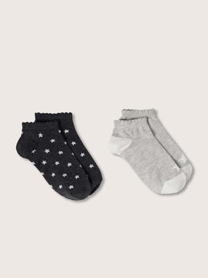 Dětské ponožky Mango Kids Star (2-pack) černá barva