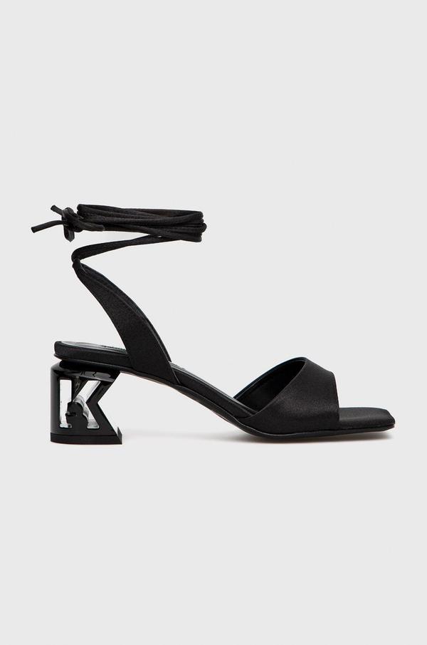 Sandály Karl Lagerfeld K-blok černá barva