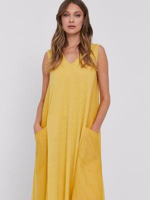 Šaty MAX&Co. žlutá barva, mini, jednoduché