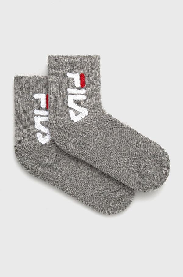 Dětské ponožky Fila (2-pack) šedá barva