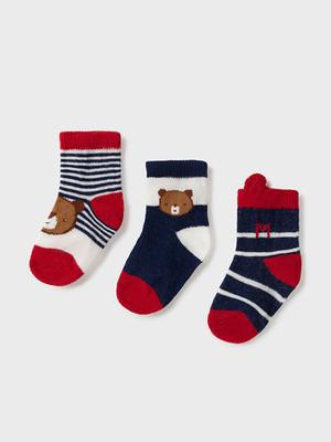Dětské ponožky Mayoral Newborn (3-Pack) tmavomodrá barva