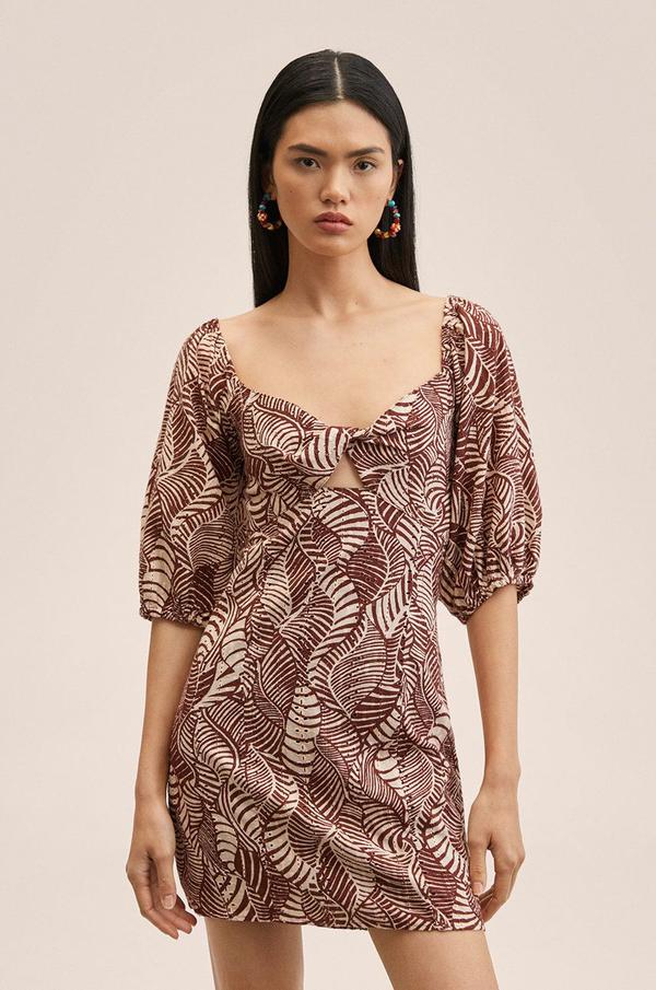 Bavlněné šaty Mango Palm