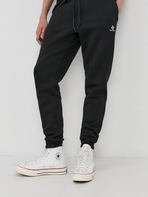 Kalhoty Converse pánské, černá barva, hladké