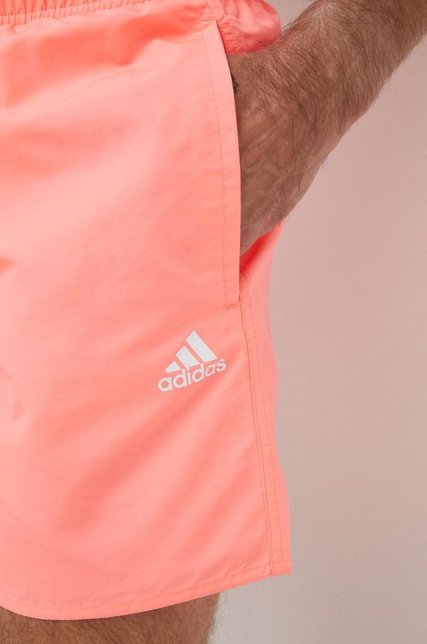 Plavkové šortky adidas Performance Solid růžová barva
