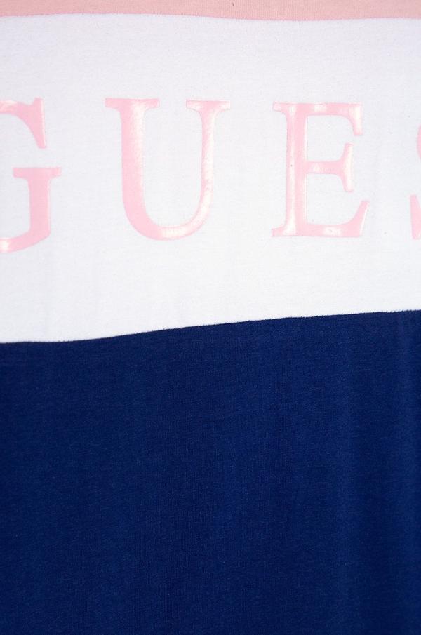 Dívčí šaty Guess růžová barva, mini, jednoduché