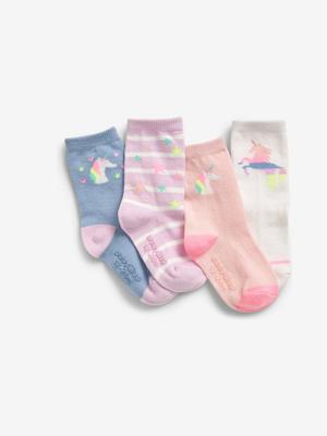 GAP Ponožky 4 páry dětské Vícebarevná