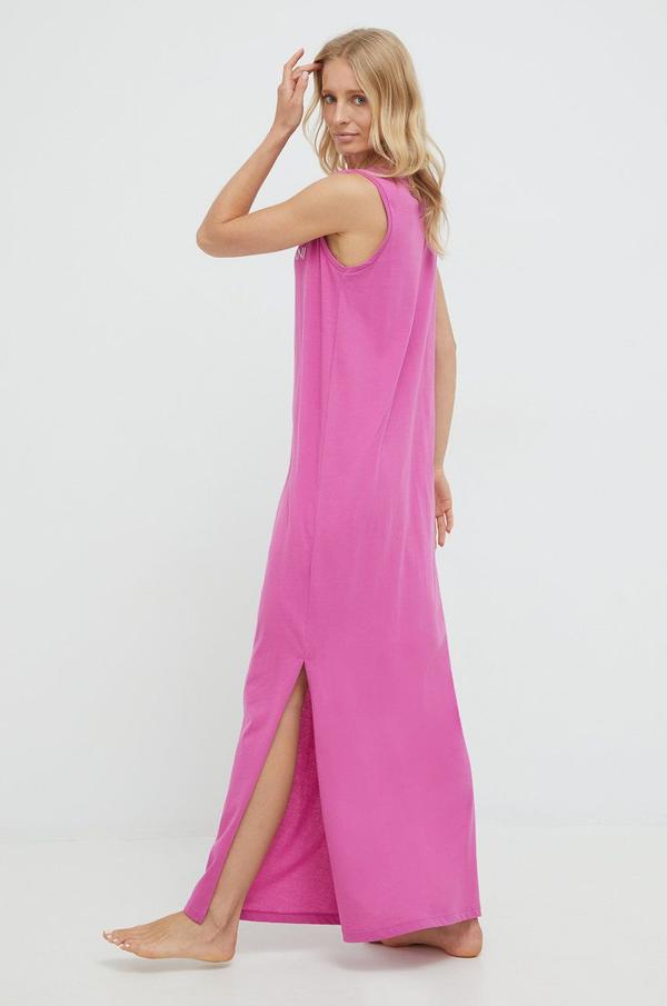 Plážové šaty Emporio Armani Underwear fialová barva
