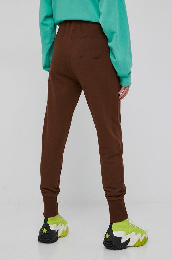 Bavlněné kalhoty Reebok Classic H46816 dámské, hnědá barva, hladké