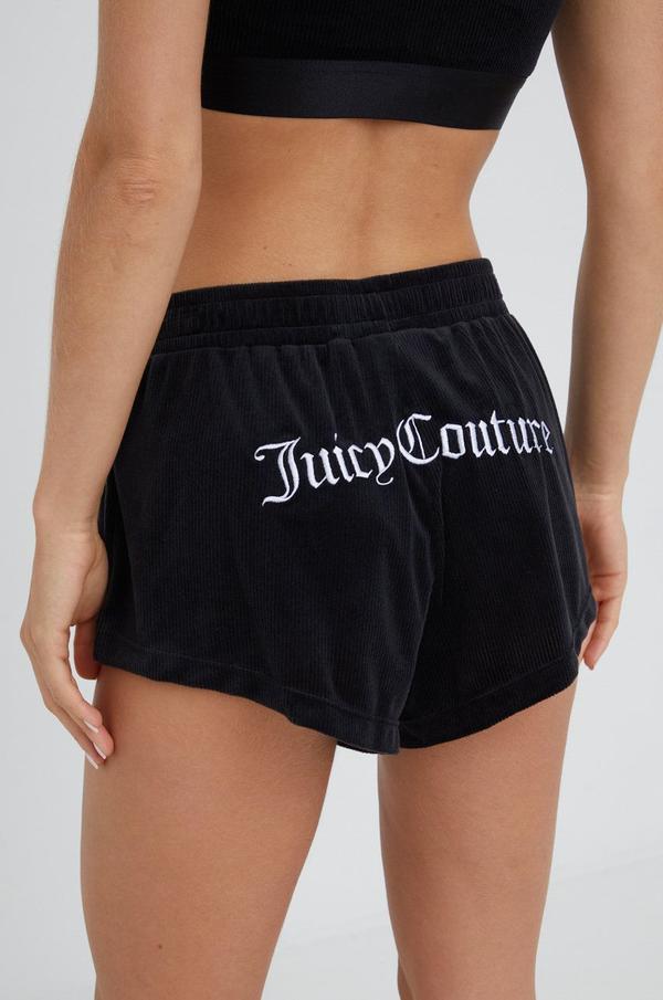 Pyžamové šortky Juicy Couture dámské, černá barva