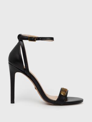 Kožené sandály Marciano Guess černá barva