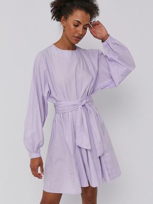 Šaty Vero Moda fialová barva, mini, jednoduché