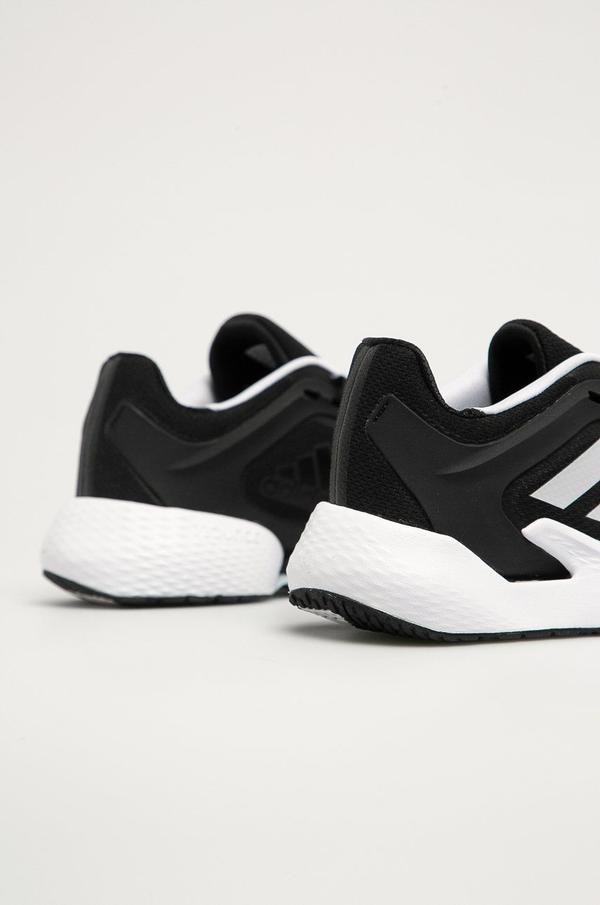 Boty adidas Performance FY0008 černá barva, na plochém podpatku