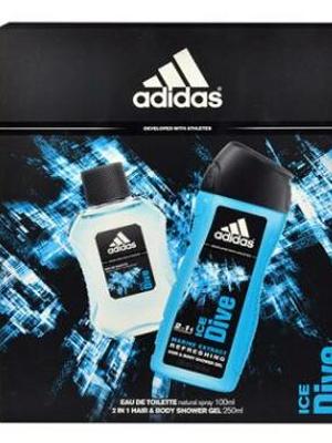 Adidas Ice Dive Toaletní voda 100ml Edt 100ml + 250ml sprchový gel