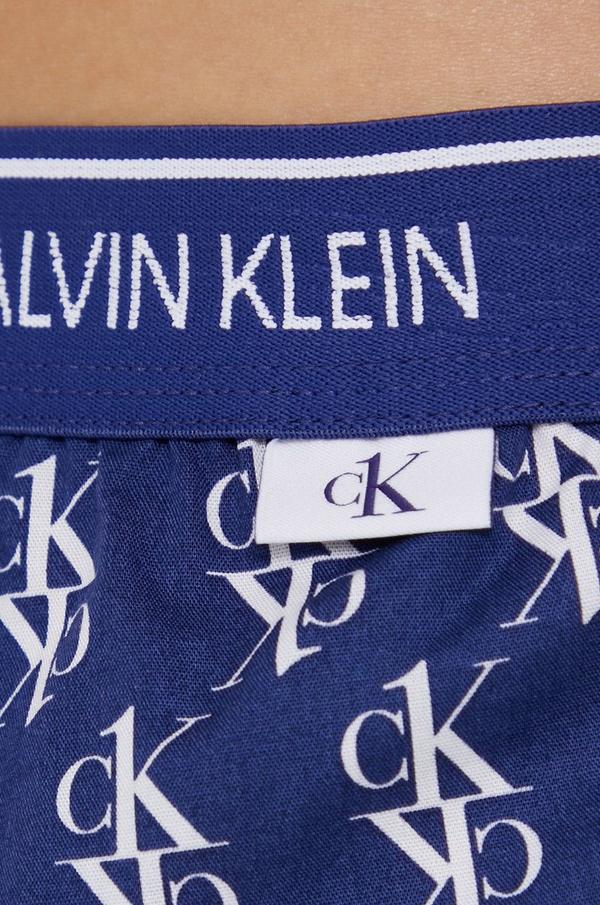 Pyžamové šortky Calvin Klein Underwear dámské, fialová barva, bavlněné