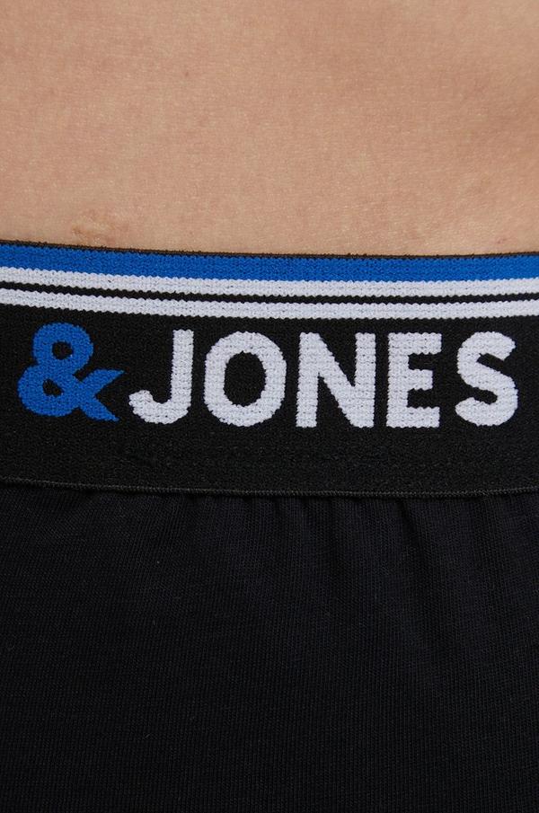 Bavlněné šortky Jack & Jones pánské, černá barva