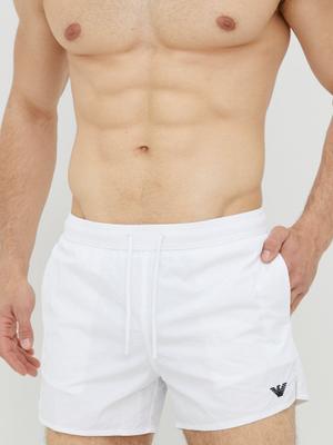 Plavkové šortky Emporio Armani Underwear bílá barva