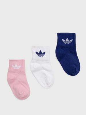 Dětské ponožky adidas Originals HC9596 růžová barva