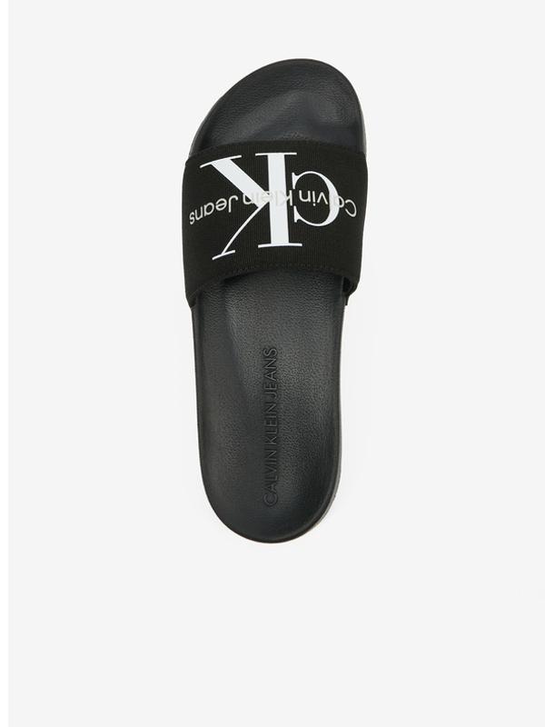 Calvin Klein Jeans Slide Monogram Pantofle Černá