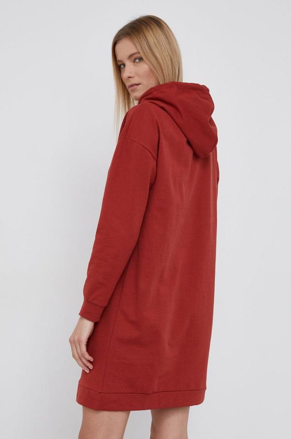 Šaty Vero Moda červená barva, mini, oversize