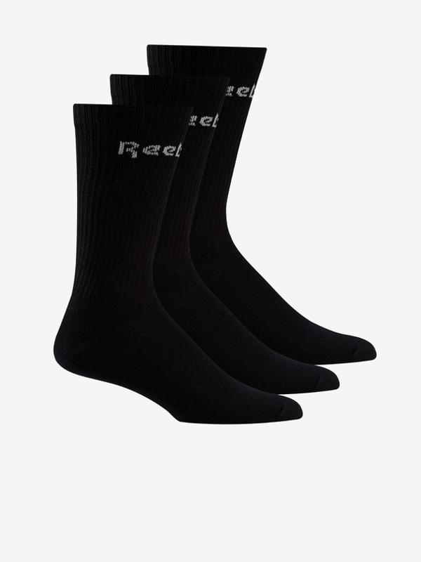Reebok Ponožky 3 páry Černá