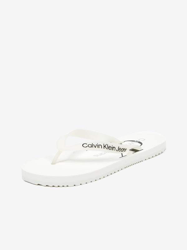 Calvin Klein Jeans Žabky Bílá