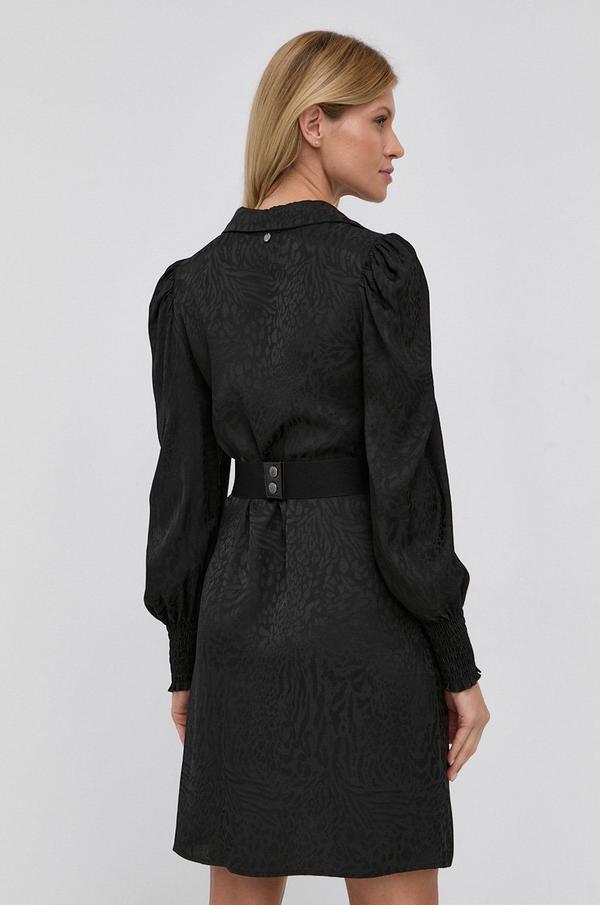 Šaty Liu Jo černá barva, mini, jednoduché