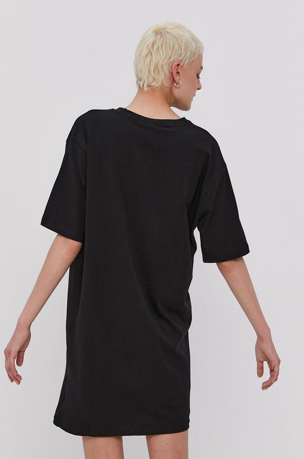 Šaty Fila černá barva, mini, oversize