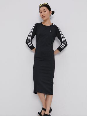 Šaty adidas Originals H38732 černá barva, mini, jednoduché