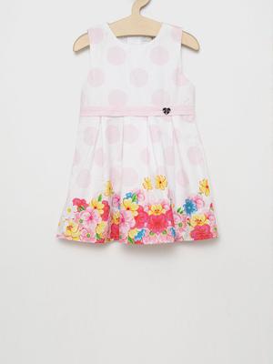 Dětské bavlněné šaty Birba&Trybeyond bílá barva, midi