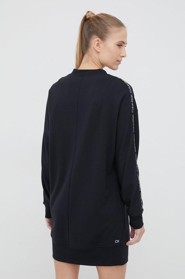 Šaty Calvin Klein Performance černá barva, mini, oversize