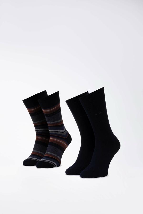 Ponožky Tom Tailor 90187C 39-42 BROWN Elastan,Polyamid,Bavlna