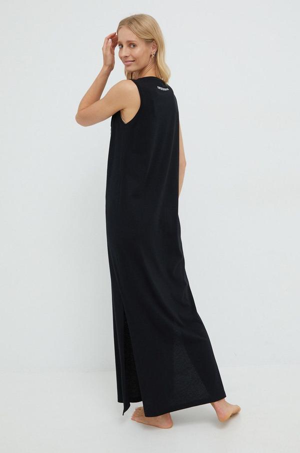 Plážové šaty Emporio Armani Underwear černá barva