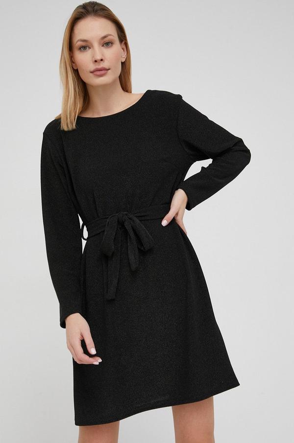 Šaty Answear Lab černá barva, mini, jednoduchý