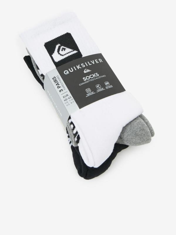 Quiksilver Ponožky 3 páry Černá