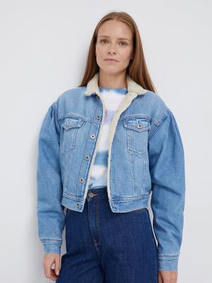 Džínová bunda Pepe Jeans dámská, přechodná, oversize